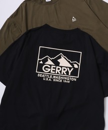 GERRY/ジェリー オーバーサイズ ナイロンポケット/バックプリント ロゴ ワンポイント刺繍 半袖Tシャツ/水陸両用/吸水速乾/UVカット/シワ防止/ストレッチ/ドライタッチ