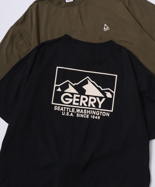 GERRY(ジェリー)の「GERRY/ジェリー オーバーサイズ ナイロンポケット/バックプリント ロゴ ワンポイント刺繍 半袖Tシャツ/水陸両用/吸水速乾/UVカット/シワ防止/ストレッチ/ドライタッチ(Tシャツ/カットソー・メンズ・アイボリー/カーキ/ブラック/ブラック系その他/ホワイト系その他/グリーン系その他/グリーン系その他2/ネイビー/ブルー系その他・M/L/LL)」の5枚目の写真