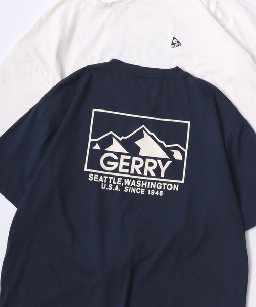 GERRY(ジェリー)の「GERRY/ジェリー オーバーサイズ ナイロンポケット/バックプリント ロゴ ワンポイント刺繍 半袖Tシャツ/水陸両用/吸水速乾/UVカット/シワ防止/ストレッチ/ドライタッチ(Tシャツ/カットソー・メンズ・アイボリー/カーキ/ブラック/ブラック系その他/ホワイト系その他/グリーン系その他/グリーン系その他2/ネイビー/ブルー系その他・M/L/LL)」の9枚目の写真