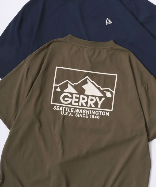 GERRY(ジェリー)の「GERRY/ジェリー オーバーサイズ ナイロンポケット/バックプリント ロゴ ワンポイント刺繍 半袖Tシャツ/水陸両用/吸水速乾/UVカット/シワ防止/ストレッチ/ドライタッチ(Tシャツ/カットソー・メンズ・アイボリー/カーキ/ブラック/ブラック系その他/ホワイト系その他/グリーン系その他/グリーン系その他2/ネイビー/ブルー系その他・M/L/LL)」の8枚目の写真