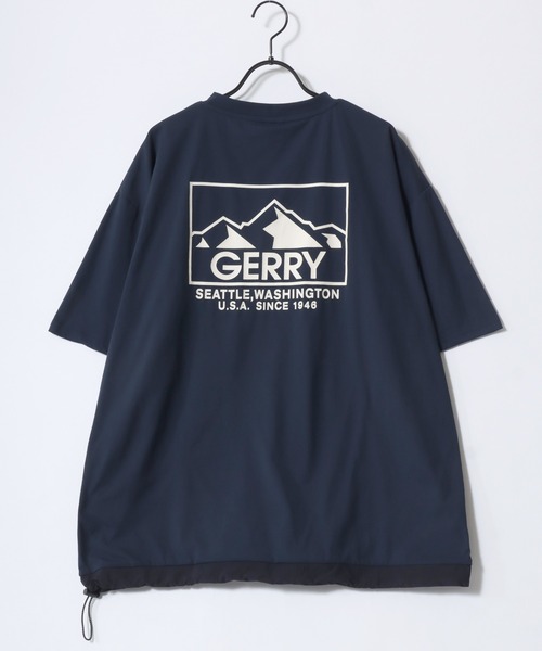 GERRY(ジェリー)の「GERRY/ジェリー オーバーサイズ ナイロンポケット/バックプリント ロゴ ワンポイント刺繍 半袖Tシャツ/水陸両用/吸水速乾/UVカット/シワ防止/ストレッチ/ドライタッチ(Tシャツ/カットソー・メンズ・アイボリー/カーキ/ブラック/ブラック系その他/ホワイト系その他/グリーン系その他/グリーン系その他2/ネイビー/ブルー系その他・M/L/LL)」の22枚目の写真
