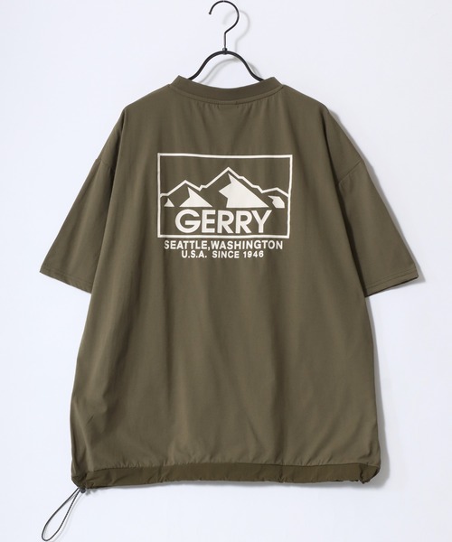 GERRY(ジェリー)の「GERRY/ジェリー オーバーサイズ ナイロンポケット/バックプリント ロゴ ワンポイント刺繍 半袖Tシャツ/水陸両用/吸水速乾/UVカット/シワ防止/ストレッチ/ドライタッチ(Tシャツ/カットソー・メンズ・アイボリー/カーキ/ブラック/ブラック系その他/ホワイト系その他/グリーン系その他/グリーン系その他2/ネイビー/ブルー系その他・M/L/LL)」の20枚目の写真