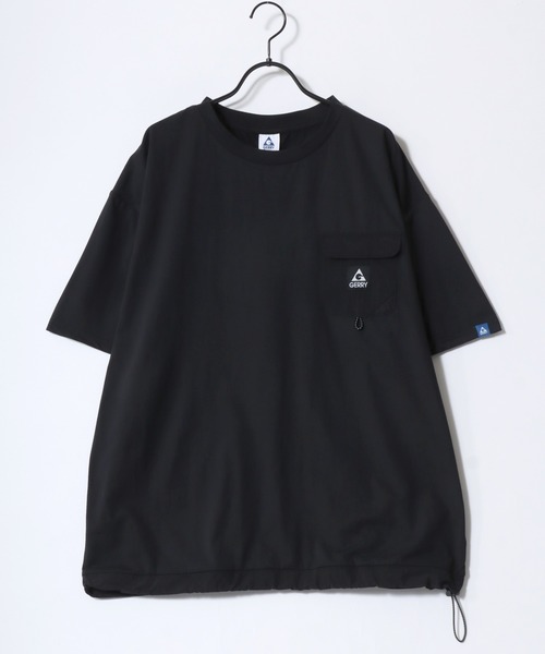 GERRY(ジェリー)の「GERRY/ジェリー オーバーサイズ ナイロンポケット/バックプリント ロゴ ワンポイント刺繍 半袖Tシャツ/水陸両用/吸水速乾/UVカット/シワ防止/ストレッチ/ドライタッチ(Tシャツ/カットソー・メンズ・アイボリー/カーキ/ブラック/ブラック系その他/ホワイト系その他/グリーン系その他/グリーン系その他2/ネイビー/ブルー系その他・M/L/LL)」の12枚目の写真
