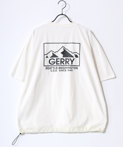 GERRY(ジェリー)の「GERRY/ジェリー オーバーサイズ ナイロンポケット/バックプリント ロゴ ワンポイント刺繍 半袖Tシャツ/水陸両用/吸水速乾/UVカット/シワ防止/ストレッチ/ドライタッチ(Tシャツ/カットソー・メンズ・アイボリー/カーキ/ブラック/ブラック系その他/ホワイト系その他/グリーン系その他/グリーン系その他2/ネイビー/ブルー系その他・M/L/LL)」の16枚目の写真