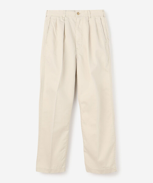 orSlow（オアスロウ）の「orSlow | ツータックワイドトラウザー WHITE