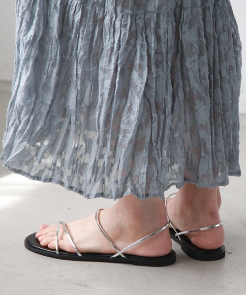 archives（アルシーヴ）の「アシンメトリーラインサンダル（サンダル・レディース・ブラウン/グレー/ブラック・MEDIUM/LARGE）」の13枚目の写真
