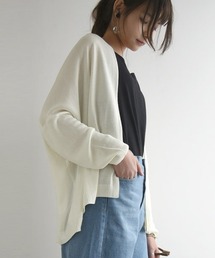 レーヨンニットトッパーカーディガン