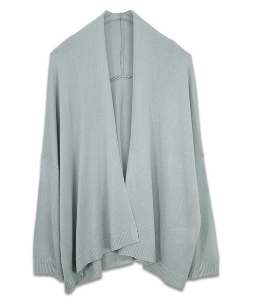 and it_(アンドイット)の「レーヨンニットトッパーカーディガン(カーディガン/ボレロ・レディース・サックスブルー/アイボリー/ロイヤルブルー/ブラック・M-L)」の12枚目の写真