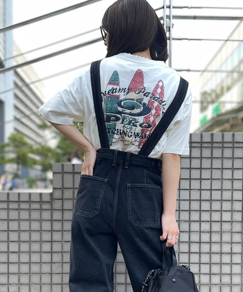 Piko（ピコ）の「PIKO ピコ ブランド ロゴ ワンポイント 刺繍 バッグプリント 半袖 Tシャツ（Tシャツ/カットソー・メンズ・スミクロ/オフホワイト/サックスブルー・M/L/LL）」の20枚目の写真