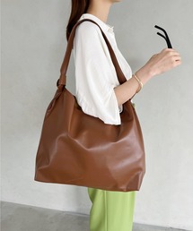 thank U more | フェイクレザー ショルダーバッグ【オフィスにも使える♪】(ショルダーバッグ)