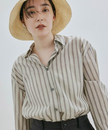 shuttle notes | ワッシャーローンオーバーシャツ / 無地・ストライプ(シャツ/ブラウス)
