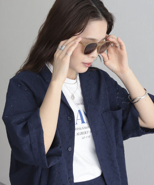 fredy emue（フレディエミュ）の「モカセルフレームサングラス（サングラス・レディース・ブラウン・FREE）」の3枚目の写真