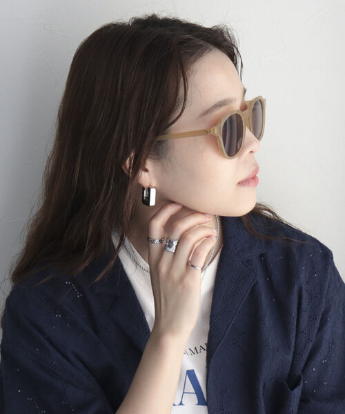 fredy emue（フレディエミュ）の「モカセルフレームサングラス（サングラス・レディース・ブラウン・FREE）」の2枚目の写真