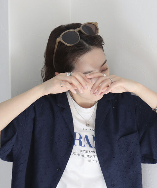 fredy emue（フレディエミュ）の「モカセルフレームサングラス（サングラス・レディース・ブラウン・FREE）」の4枚目の写真