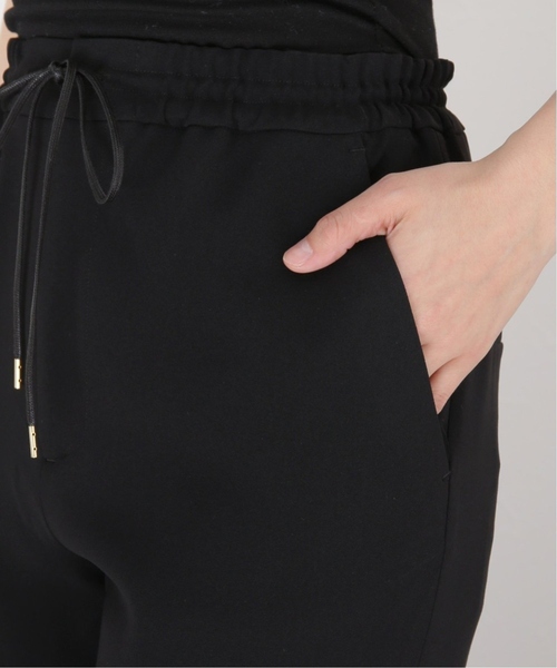 【2024SS】L'ESSAGE ダブルクロスジョガーパンツ 黒 2024SS】L'ESSAGE ダブルクロスジョガーパンツ 黒