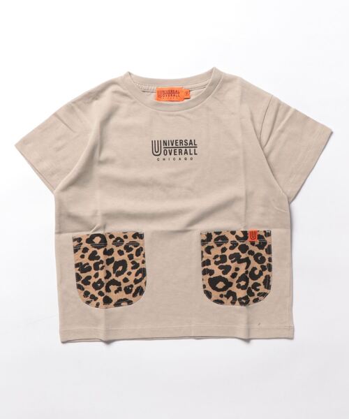 UNIVERSAL OVERALL(ユニバーサルオーバーオール)の「/UNIVERSAL OVERAL/ポケットデザイン T(Tシャツ/カットソー・キッズ・ホワイト/ブラック/ベージュ・120/130/140/150/110)」の3枚目の写真