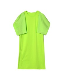 Wide-sleeve Stylized Cotton-jersey Dress