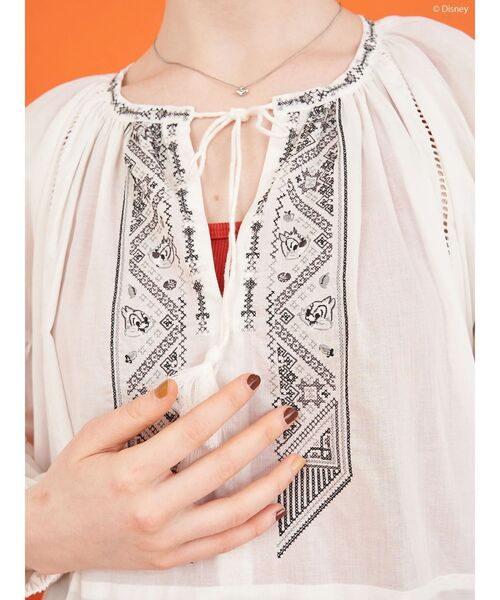 Disney（ディズニー）の「Chip & Dale/刺繍ワンピース（ワンピース・レディース・オフホワイト/ブラック・FREE）」の16枚目の写真