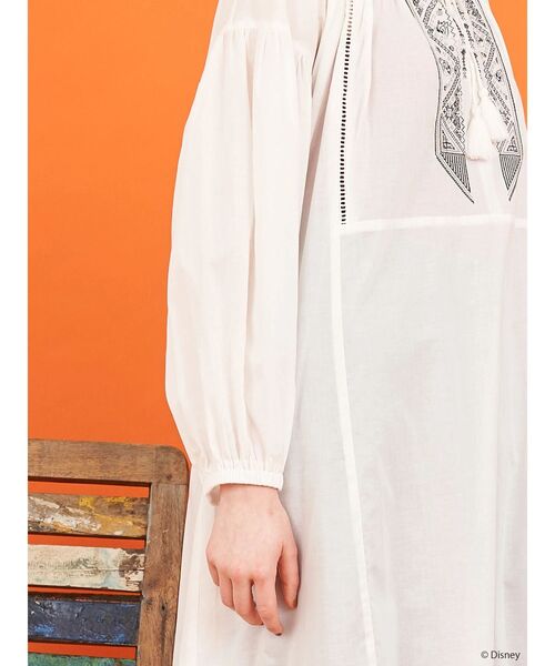 Disney（ディズニー）の「Chip & Dale/刺繍ワンピース（ワンピース・レディース・オフホワイト/ブラック・FREE）」の18枚目の写真