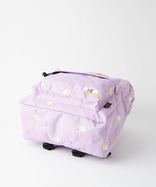 MEI（メイ）の「【別注】＜MEI＞ デイパック Lサイズ/ ネコ（バックパック/リュック・キッズ・ライラック・FREE）」の5枚目の写真