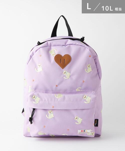 MEI（メイ）の「【別注】＜MEI＞ デイパック Lサイズ/ ネコ（バックパック/リュック・キッズ・ライラック・FREE）」の14枚目の写真