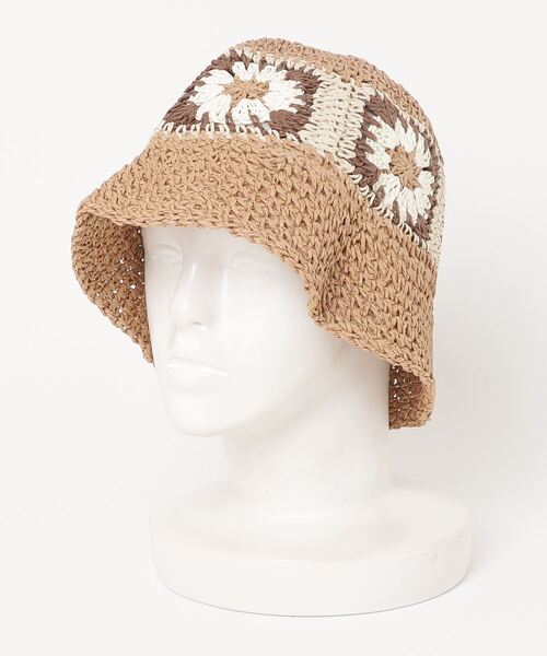 HIKA(ヒカ)の「【HIKA】花柄 クロシェ編みHAT(ハット・レディース・ベージュ/ブラック/ホワイト/ピンク/ブラック系その他/ブラック系その他2/カーキ/グリーン/ベージュ系その他・FREE)」の19枚目の写真