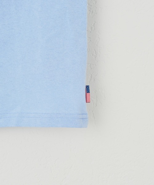 CIAOPANIC TYPY（チャオパニックティピー）の「【KIDS】USAコットン2WAYフリルビッグカラーノースリーブ（Tシャツ/カットソー・キッズ・チャコールグレー/サックスブルー/アイボリー/ブルー・S/M/L/XL/XXL）」の13枚目の写真