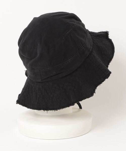 CRANK（クランク）の「【CRANK/クランク】LOGO STRING BUCKET HAT / サファリハット ストリング バケットハット（ハット・レディース・ブラック/ベージュ/ブルー・ONE SIZE）」の4枚目の写真
