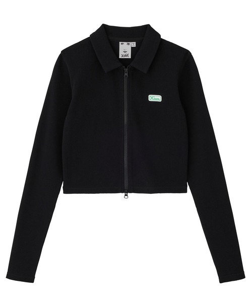 Xgirl（エックスガール）の「ZIP UP L/S TOP（Tシャツ/カットソー）」 WEAR