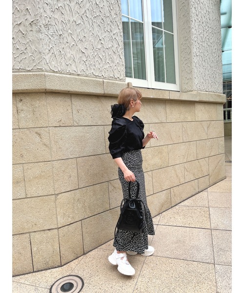 JUMELLE(ジュメロ)の「ロマンスリーブT(Tシャツ/カットソー・レディース・アイボリー/ブラック・FREE)」の19枚目の写真