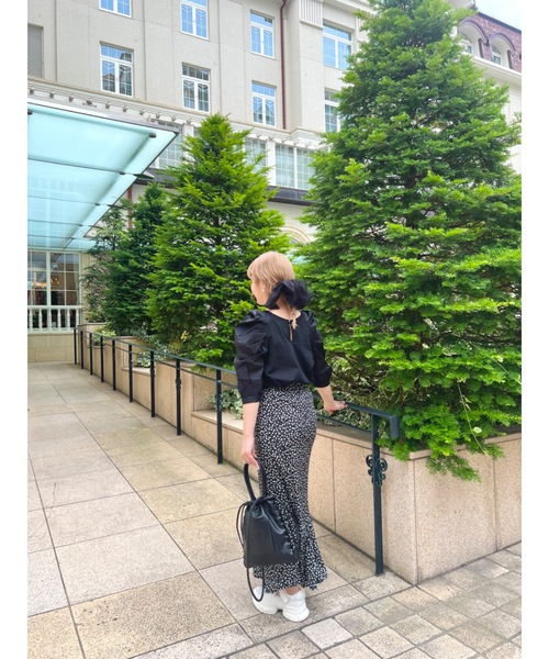 JUMELLE(ジュメロ)の「ロマンスリーブT(Tシャツ/カットソー・レディース・アイボリー/ブラック・FREE)」の21枚目の写真