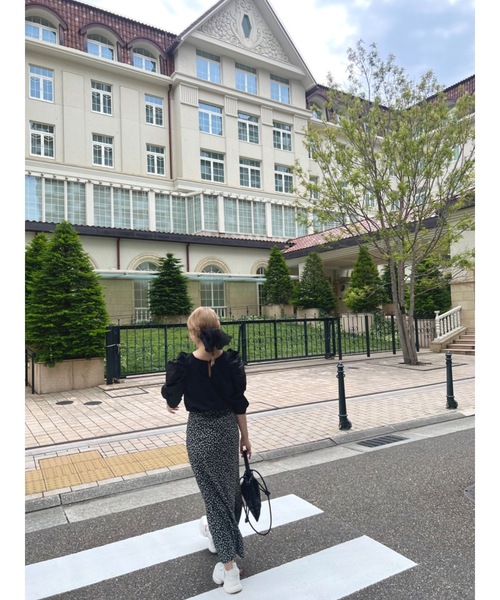 JUMELLE(ジュメロ)の「ロマンスリーブT(Tシャツ/カットソー・レディース・アイボリー/ブラック・FREE)」の22枚目の写真