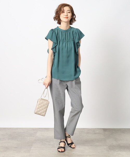 grove（グローブ）の「◆ダブルキルトマルチショルダー（ショルダーバッグ・レディース・ブラック/ゴールド/アイボリー/レモンイエロー・00）」の9枚目の写真