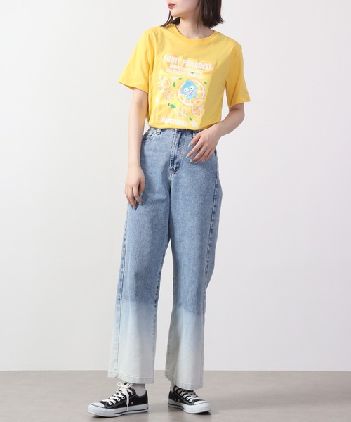 sanrio(サンリオ)の「sanrio サンリオ 半袖 Tシャツ(Tシャツ/カットソー・レディース・レッド/サックスブルー/ライトピンク/クリーム/レモンイエロー/オフホワイト/ネイビー・M/L/LL)」の19枚目の写真