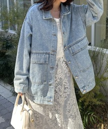 CLEA | ビッグサイズデニムジャケットブルゾン(デニムジャケット)
