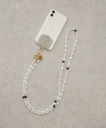 Hashibami | Hashibami/別注 ハートパール×天然石 モバイルストラップ(スマホグッズ)