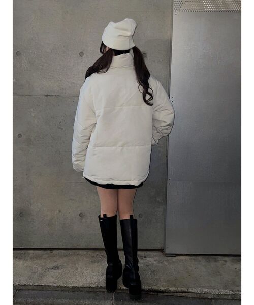 EATME（イートミー）の「3D刺繍ニットキャップ（ニットキャップ/ビーニー・レディース・アイボリー/ブラック・FREE）」の6枚目の写真