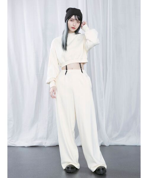 EATME（イートミー）の「3D刺繍ニットキャップ（ニットキャップ/ビーニー・レディース・アイボリー/ブラック・FREE）」の7枚目の写真