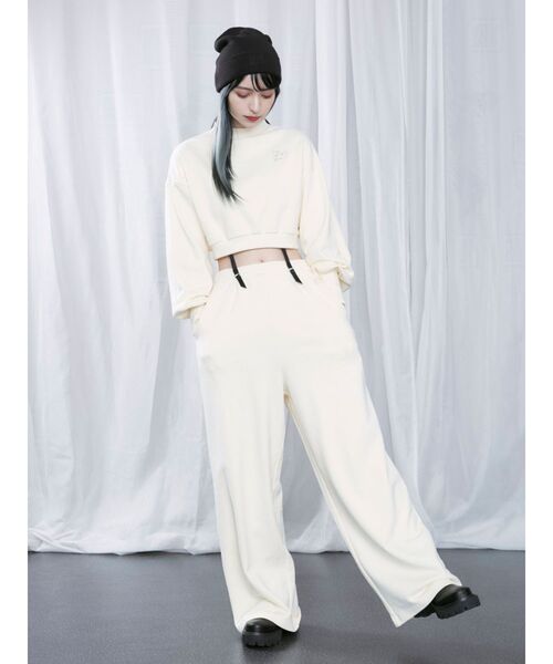 EATME（イートミー）の「3D刺繍ニットキャップ（ニットキャップ/ビーニー・レディース・アイボリー/ブラック・FREE）」の9枚目の写真