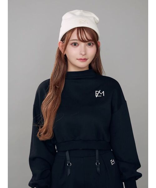 EATME（イートミー）の「3D刺繍ニットキャップ（ニットキャップ/ビーニー・レディース・アイボリー/ブラック・FREE）」の19枚目の写真