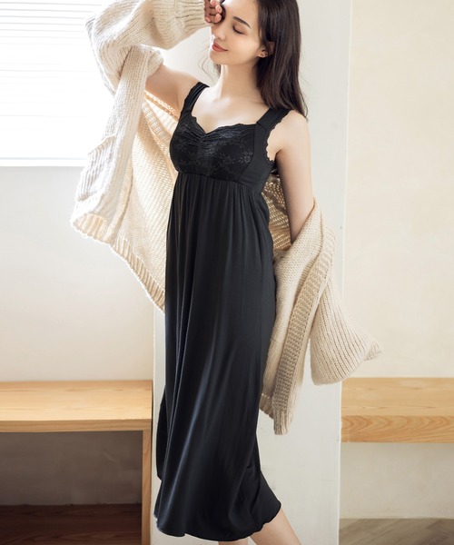 新品未使用♡ フランシュリッペ ルームウェアセット ワンピース ルームソックス セール】【ナイトブラ付きルームウェア】《ラクシアスリープ