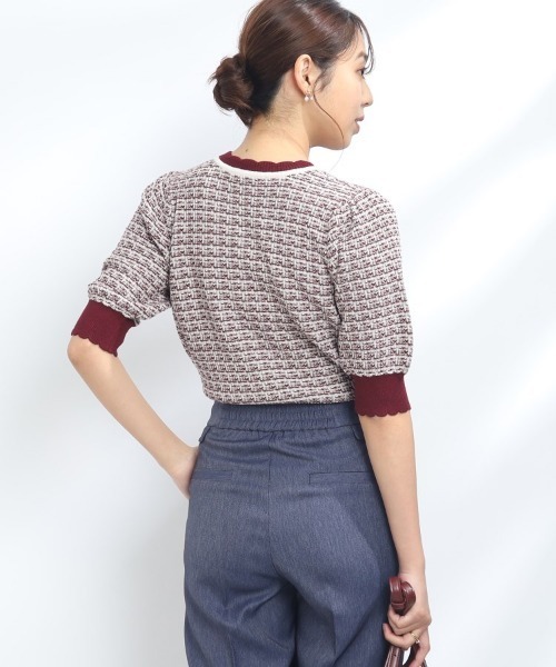 【新品未使用品】クチュールブローチ アソート配色ニット アンサンブル couture brooch（クチュールブローチ）の「◇【アンサンブル着用可能