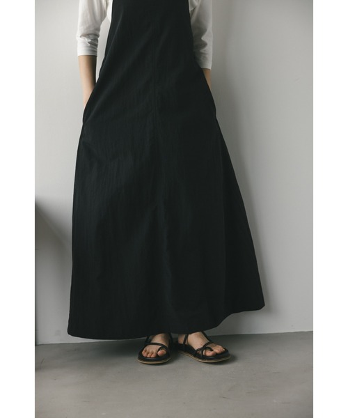 STYLEMIXER（スタイルミキサー）の「クラッシュナイロンホルターキャミワンピース（ワンピース・レディース・ネイビー/ブラック・SMALL/MEDIUM）」の6枚目の写真