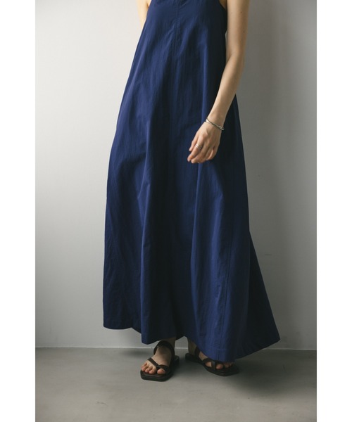 STYLEMIXER（スタイルミキサー）の「クラッシュナイロンホルターキャミワンピース（ワンピース・レディース・ネイビー/ブラック・SMALL/MEDIUM）」の15枚目の写真