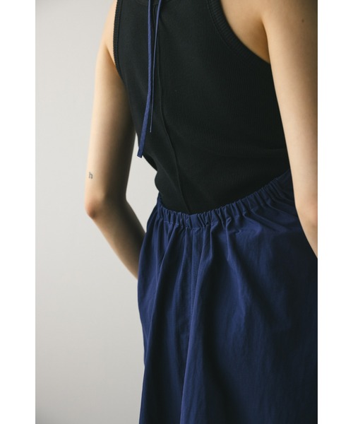 STYLEMIXER（スタイルミキサー）の「クラッシュナイロンホルターキャミワンピース（ワンピース・レディース・ネイビー/ブラック・SMALL/MEDIUM）」の18枚目の写真