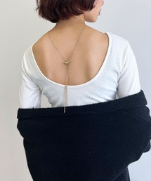 ECRIRE | バックオープン ロングスリーブカットソー(Tシャツ/カットソー)