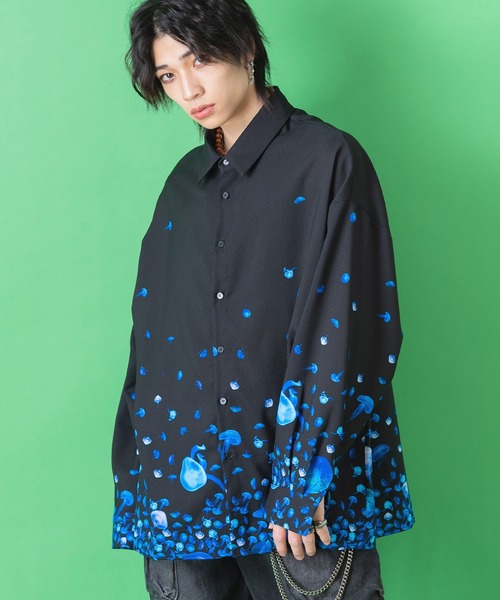 ankoROCK（アンコロック）の「バリエーションパターンシャツ -オーバーサイズ-（シャツ/ブラウス・レディース・A/B/G/I/K/H/J/C/D/E/F・ONE SIZE/ONESIZE）」の4枚目の写真