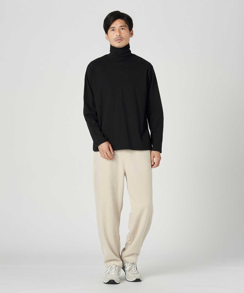 BACK NUMBER(バックナンバー)の「【BACK NUMBER】【エクストラサーモ】タートルネック長袖Tシャツ(Tシャツ/カットソー・メンズ・ホワイト/ダークグレー/ブラック・L/S/M/XL)」の10枚目の写真