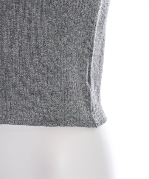 clear（クリア）の「長袖ダブルジップニットトップス（ニット/セーター