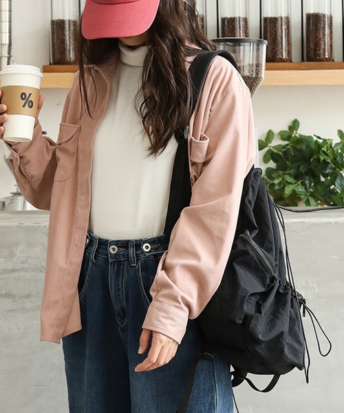 DAY CLOSET（デイ クローゼット）の「軽量ドロストナイロンリュックサック（バックパック/リュック・レディース・ベージュ/ブラック/ブルー・ONE SIZE）」の8枚目の写真